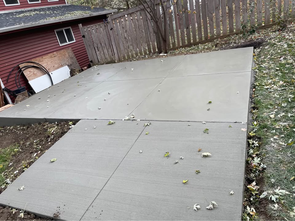Concrete patio installation in Pocatello Idaho